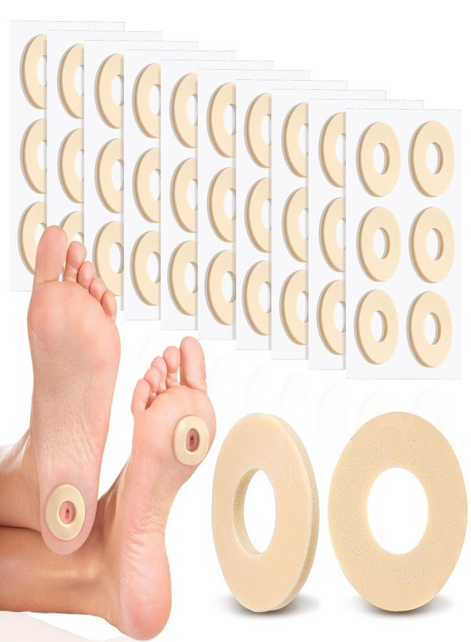 Threlaco وسائد ثريلاكو 60 قطعة من الإسفنج الناعم، وسائد دائرية للمسامير، مقاومة للماء، ذاتية اللصق، لحماية باطن القدم من الاحتكاك والتآكل، مناسبة للرجال والنساء، للعناية بالقدم - Image 1